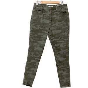 Social Standard Sanctuary Green Camo High Rise Skinny Jeans Womens 12 Denim